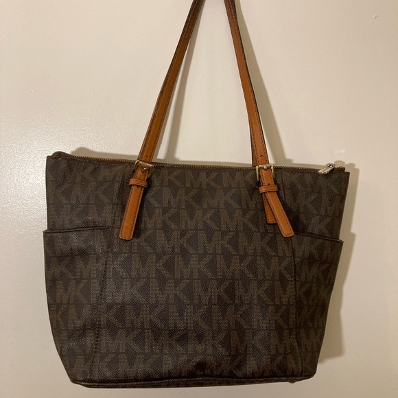 Michael Kors Canvas MK Signature tote SHOULDERBAG - Picture 3 of 8